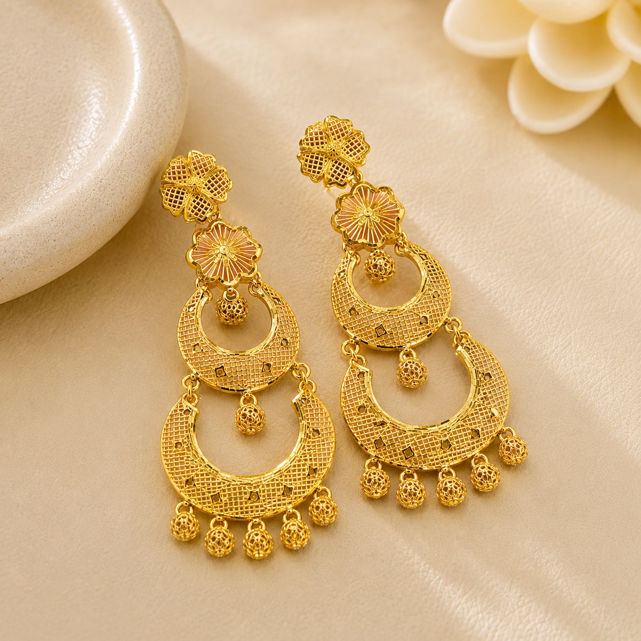 Gold Jhumka Design 11