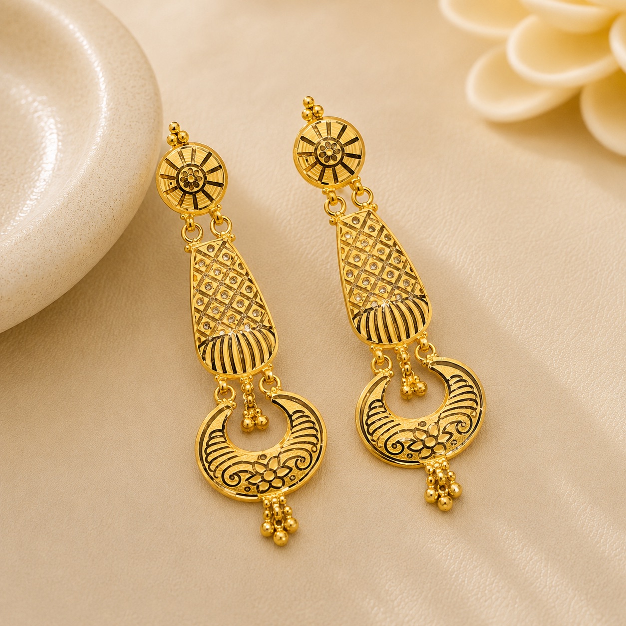 Gold Jhumka Design 2