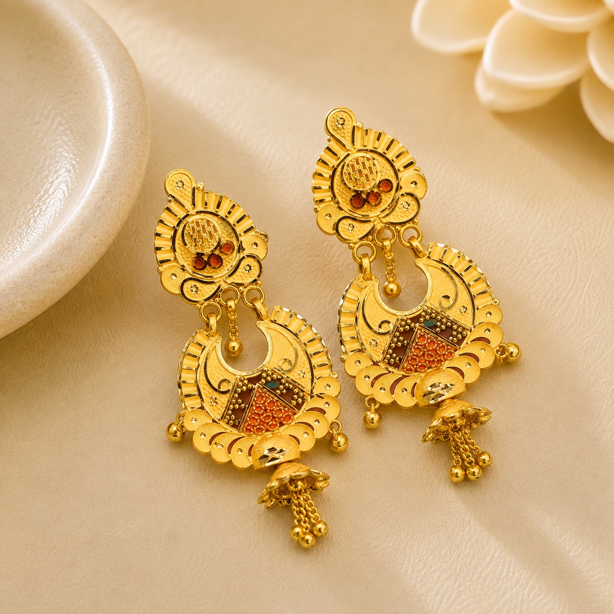 Gold Jhumka Design 4