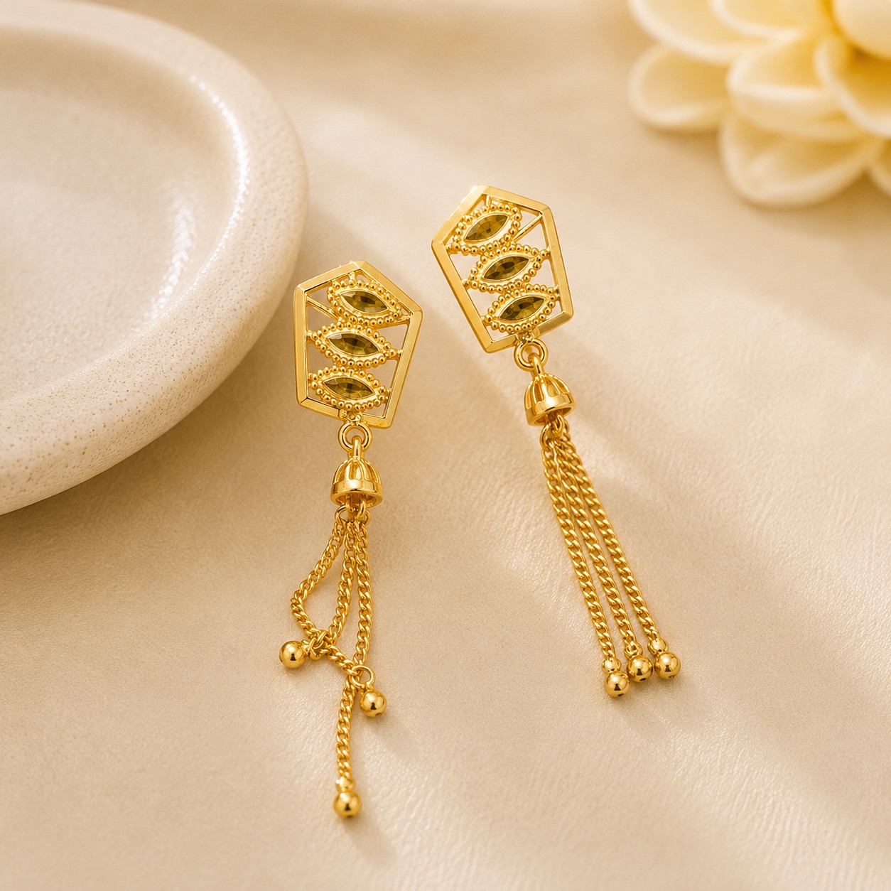 Gold Jhumka Design 5