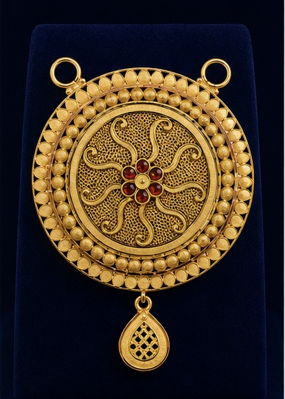 Gold Pendant Design 1